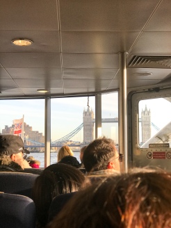 Tower Bridge from the boat to Greenwich